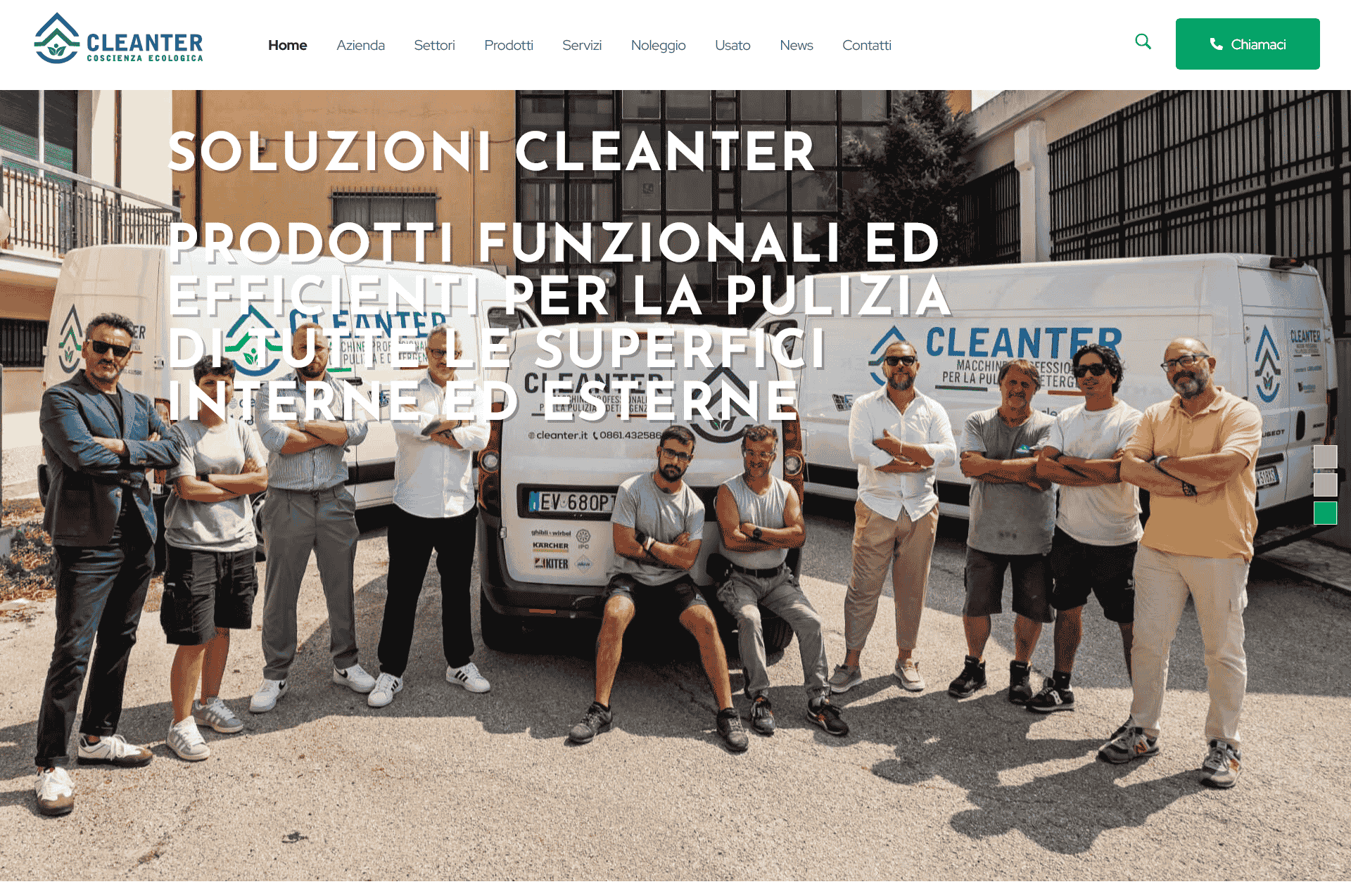 Sito Cleanter - Fabio Gasparrini siti web ed e-commerce a San Benedetto del Tronto, Ascoli Piceno e Teramo